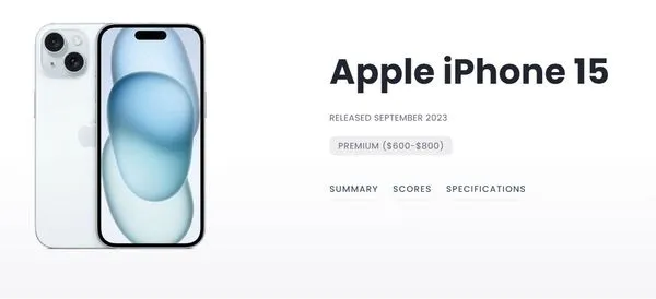 ▲iPhone 15螢幕排行出爐。（圖／dxomark）