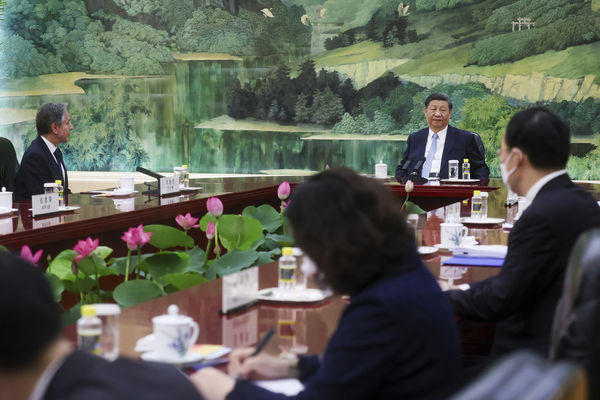 ▲▼今年6月布林肯訪中時也會見了中國國家主席習近平。（圖／達志影像／美聯社）