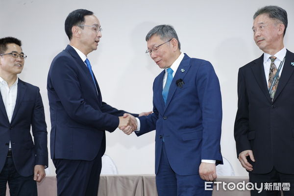 ▲▼國民黨民眾黨政黨協商會議 會後記者會。（圖／記者湯興漢攝）