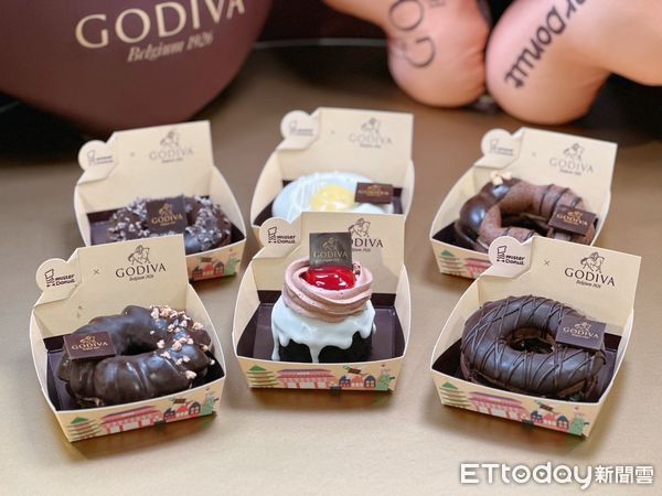 ▲▼「Mister Donut x GODIVA」聯名甜甜圈。（圖／記者蕭筠攝）