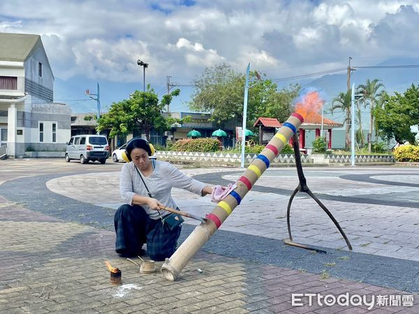 ▲▼台東電光部落,放竹炮,爆咖啡。（圖／記者周姈姈攝）