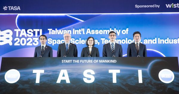 ▲▼總統蔡英文出席「2023年台灣太空國際年會（TASTI）開幕式」。（圖／總統府提供）