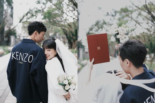 ▲▼《大學生》朱咩結婚。（圖／翻攝自Instagram／chu__mei）