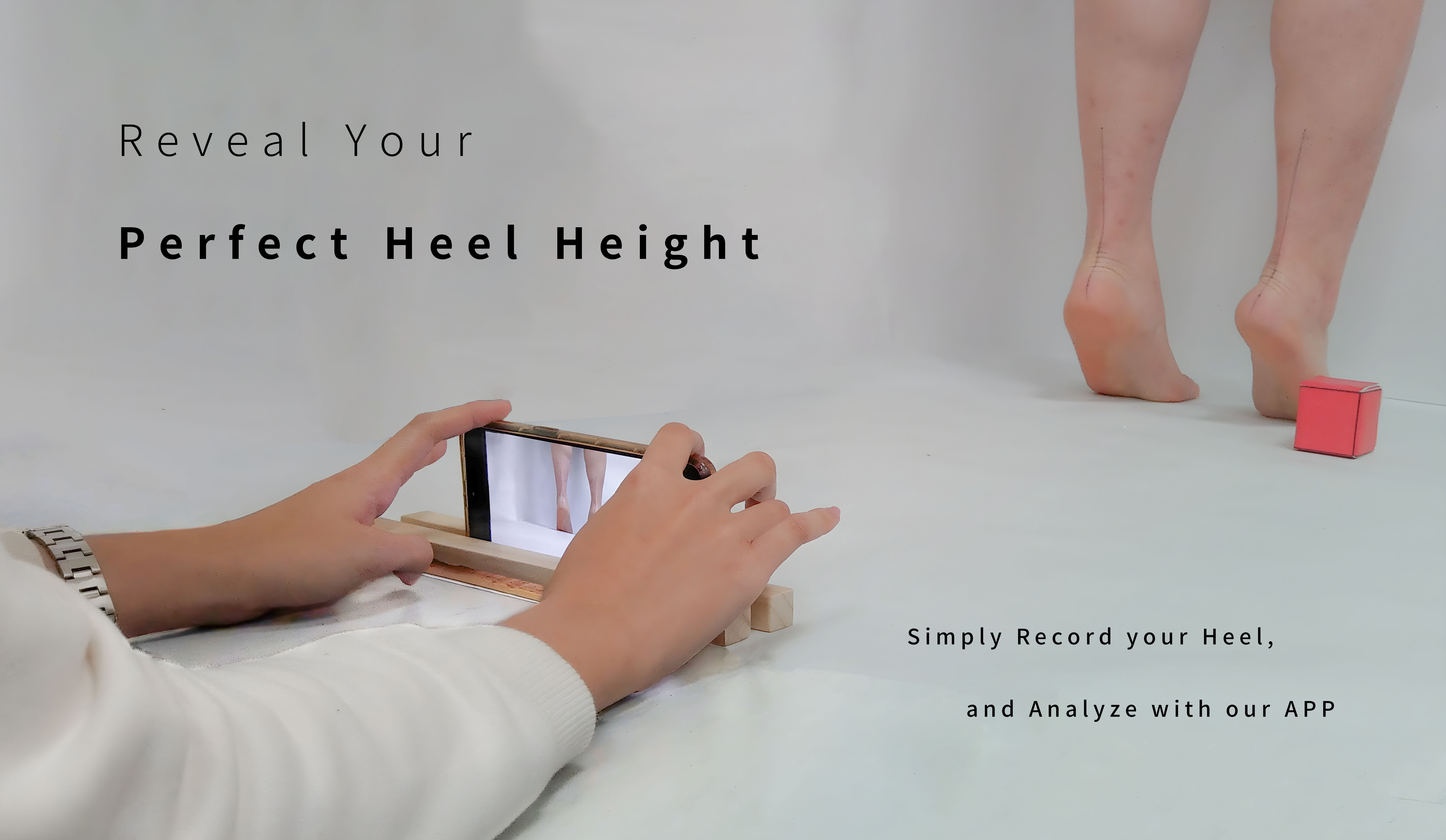 ▲▼台北大學教授林伯星研發App，由AI幫忙評估，讓女性穿高跟鞋不用怕受傷。（圖／台北大學提供）