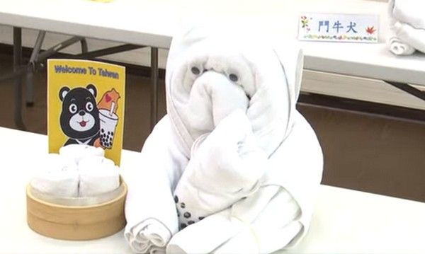 ▲口布摺疊及餐桌佈置競賽