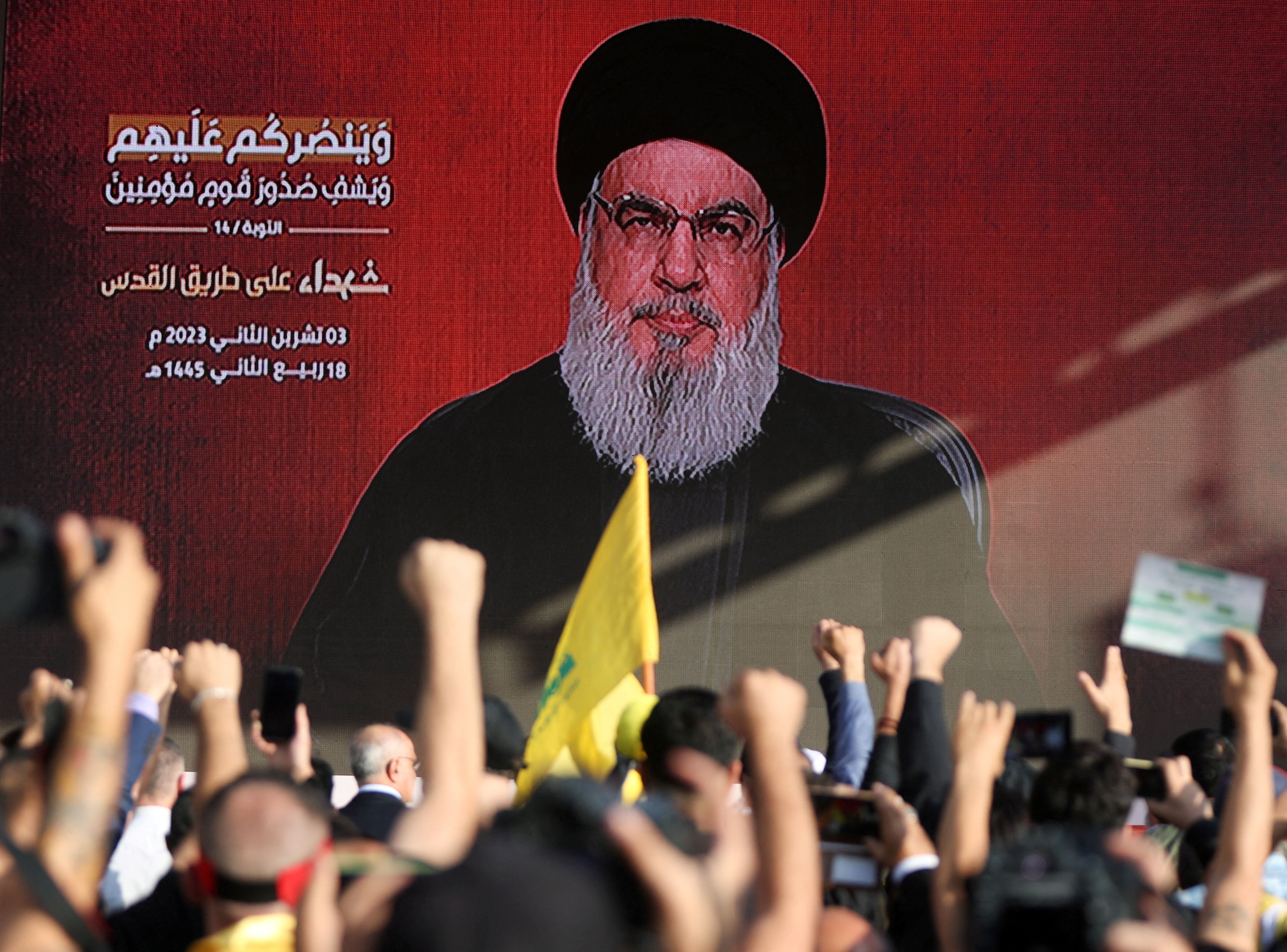 ▲▼黎巴嫩真主黨領袖納斯拉勒（Hassan Nasrallah）。（圖／路透）