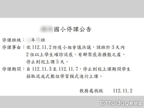 ▲雲林縣10班級因流感停課，衛生局呼籲民眾勿輕忽，應盡快施打疫苗防疫。（圖／記者蔡佩旻翻攝）