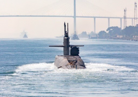 ▲▼美軍一艘俄亥俄級核潛艦（Ohio-class submarine）已經抵達中東地區。（圖／翻攝自Facebook／U.S. Central Command）