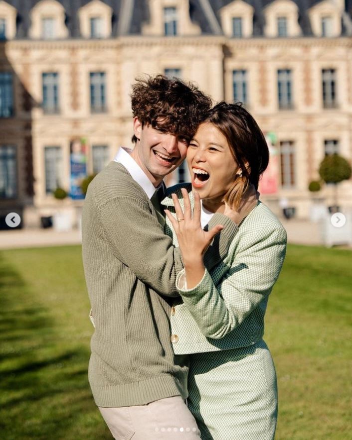 ▲路易5月向Ada驚喜求婚。（圖／翻攝自Instagram／bonjour.louis）