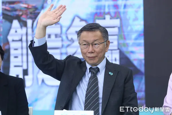 ▲民眾黨總統參選人柯文哲出席「韌性台灣創造多贏」記者會。（圖／記者林敬旻攝）