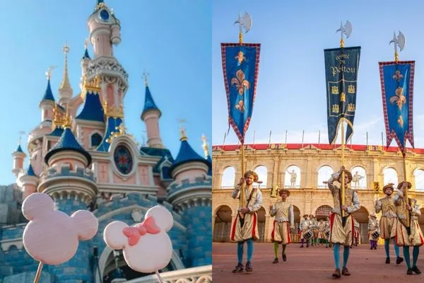 ▲迪士尼（右）、狂人谷樂園（左）。（圖／翻攝自Instagram@disneyparks、@puydufou）