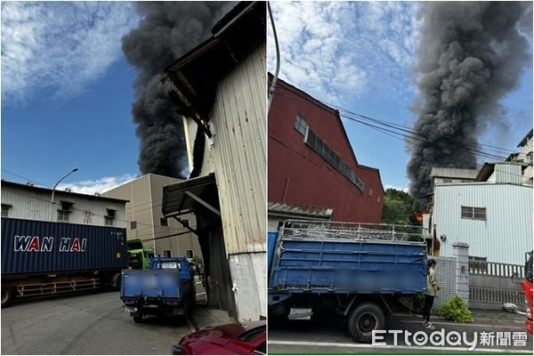 ▲▼新北樹林廢棄工廠火警。（圖／記者陳以昇攝）