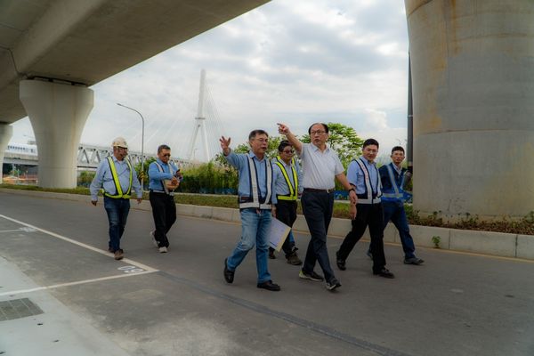 捷運新和國小站旁東側、南側新闢道路啟用通往雙北更便捷（圖／新北市政府捷運工程局提供）