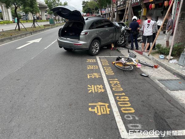 ▲▼王男開進口休旅車恍神追撞5車             。（圖／記者陳以昇翻攝）