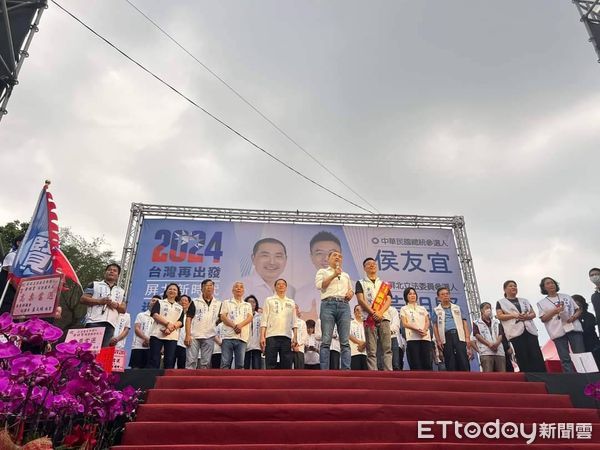 ▲屏北地區立委參選人黃明賢成立競選總部，國民黨總統候選人侯友宜等人到場力挺            。（圖／民眾提供，下同）