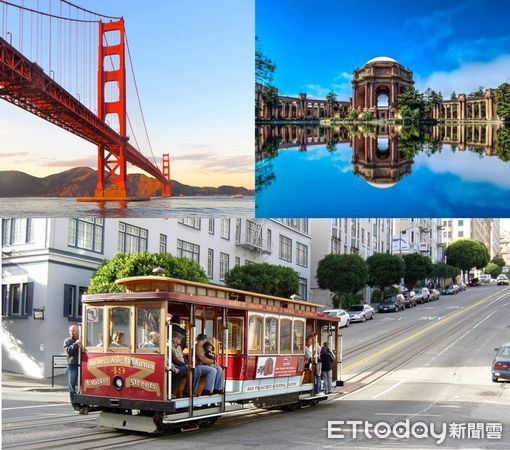 ▲舊金山大橋、藝術宮、噹噹車都舊金山的特色景點。（圖／世邦提供）