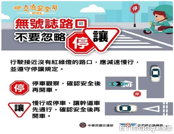 ▲屏縣警籲用路人行經「閃光紅燈路口停車再開」             。（圖／記者陳崑福翻攝）