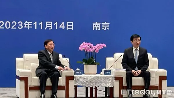 ▲▼ 2023兩岸企業家峰會、第十屆、大陸政協主席王滬寧會見劉兆玄一行            。（圖／記者任以芳攝）