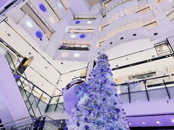 ▲台茂購物中心「雪怪與迷宮聖誕樹」將於明（16日）起在B2樓挑空中庭亮相，12/30還有跨年煙火。（圖／台茂購物中心提供）