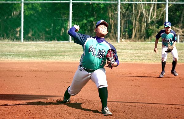 ▲內城先發投手莊海瑞。中興田翔睿先發5局失1分壓陣。（圖／學生棒聯提供）