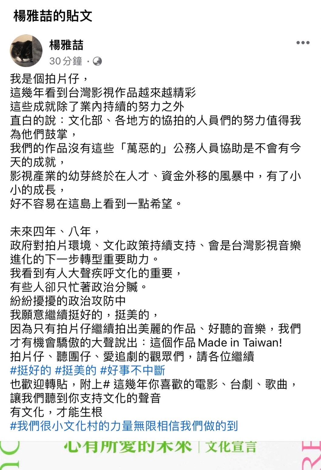 ▲▼文化圈大咖們紛紛表態，呼籲「選好的」。（圖／翻攝臉書）