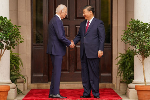 ▲▼美國總統拜登在亞太經合組織峰會（APEC）期間與中國國家主席習近平見面。（圖／路透）