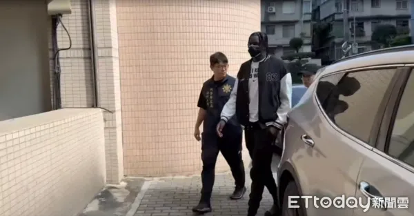 ▲▼             裕隆籃球隊涉賭案，洋將斑霸到案。（圖／記者邱中岳攝）