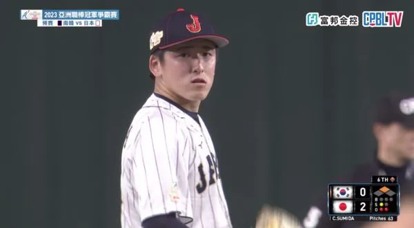 ▲隅田知一郎。（圖／截自CPBL TV）