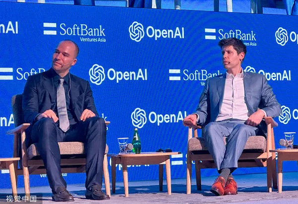 ▲▼OpenAI執行長阿特曼（Sam Altman）與共同創辦人兼總裁布羅克曼（Greg Brockman）今年6月一起前往韓國首爾出席活動。（圖／CFP）