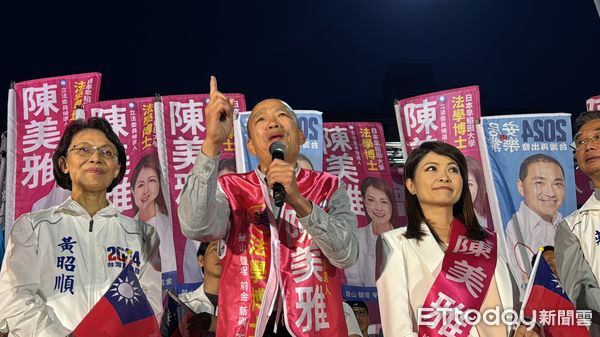 ▲▼列藍不分區首位！韓國瑜南下輔選陳美雅　高喊「做不偷不搶立委」。（圖／記者吳世龍攝）