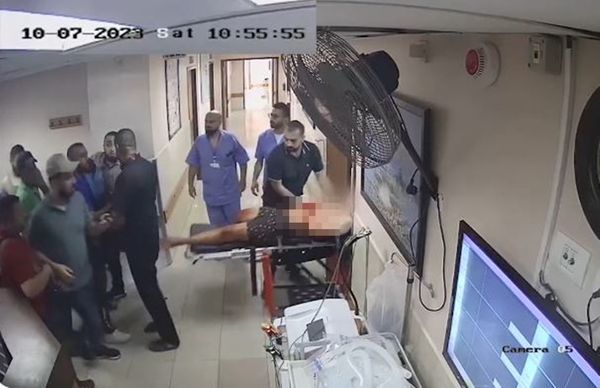 ▲以色列：哈瑪斯在西法醫院行虐 處決1以士兵關押2外國人質。（圖／翻攝自x）