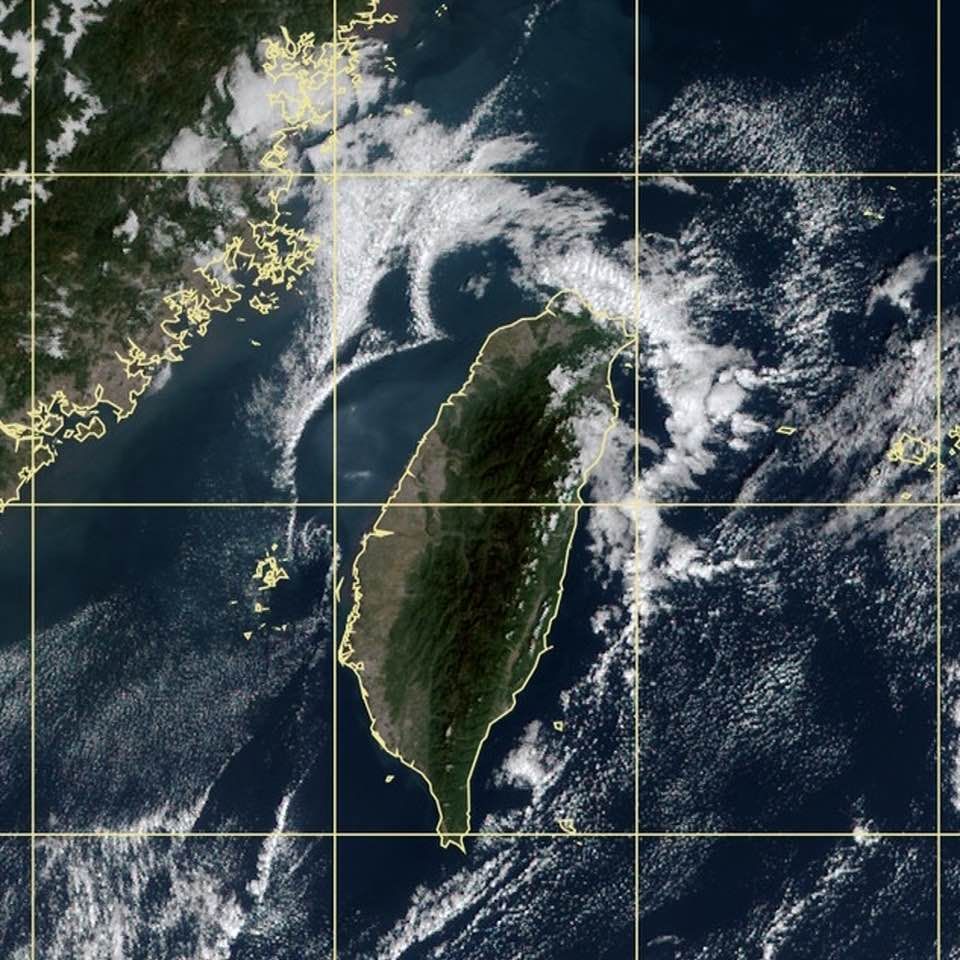 ▲台灣上空衛星雲圖。（圖／翻攝自Facebook／鄭明典）