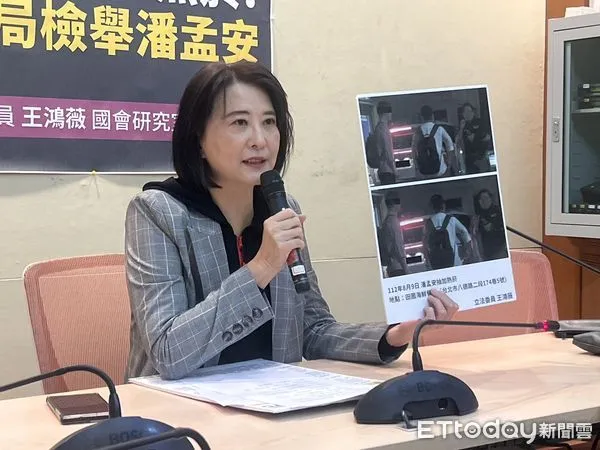 ▲王鴻薇21日爆潘孟安違法吸食加熱菸。（圖／記者蘇晏男攝）