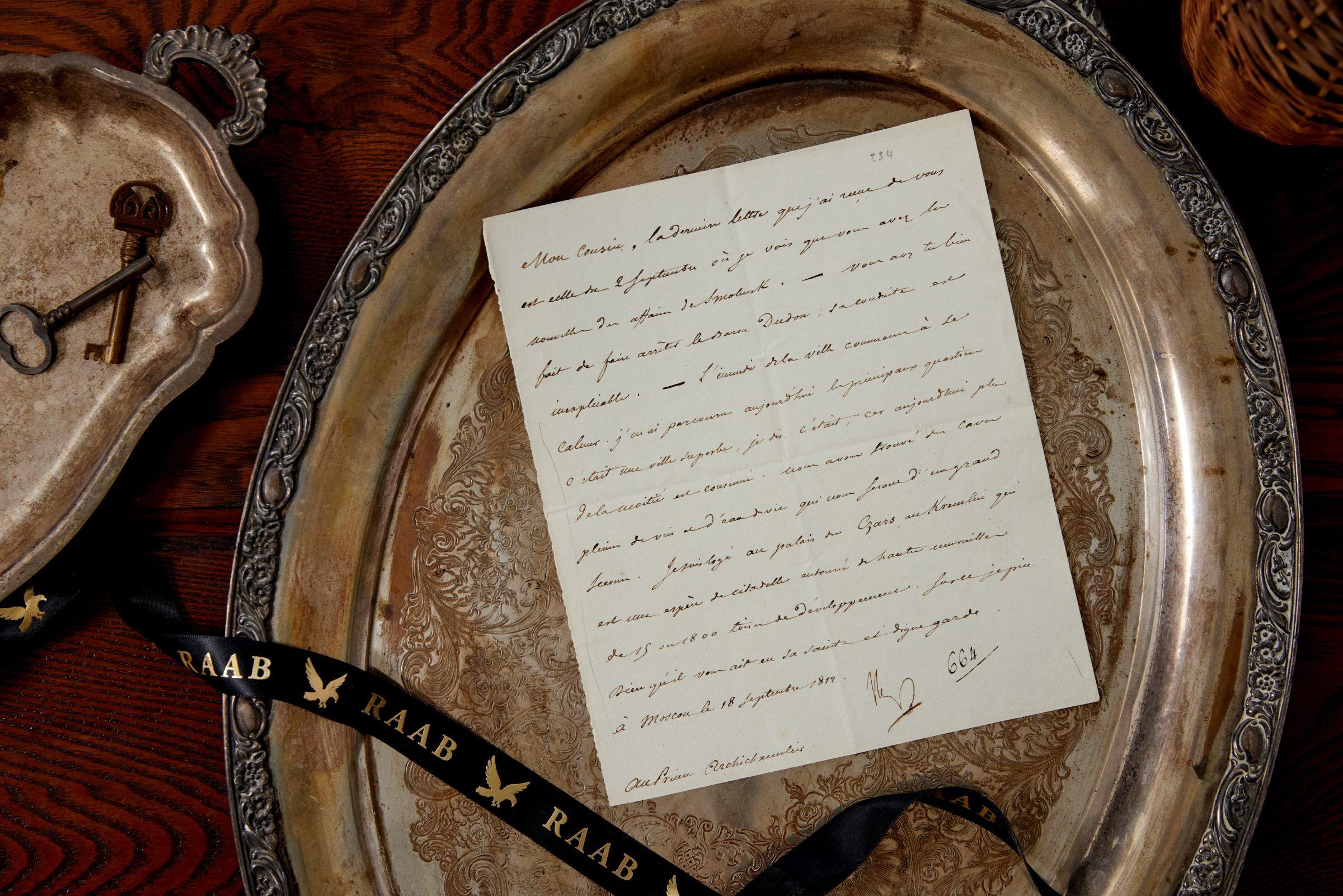 ▲拿破崙11張手寫信拍賣。（圖／翻攝「Raab Collection」官網）