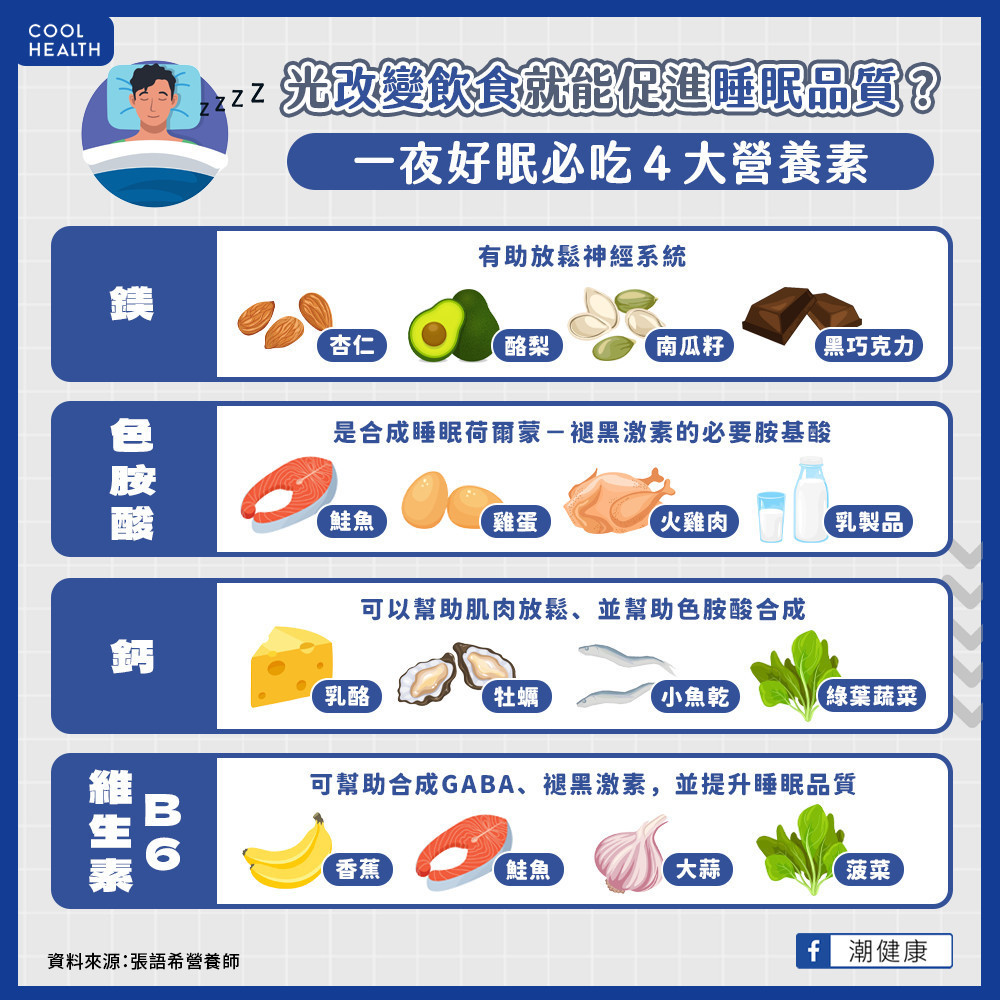 睡不好？營養師大推「4類食物」超助眠：皮膚得到最佳修復。（圖／潮健康授權提供）