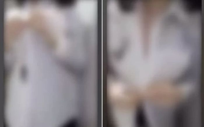 ▲▼南韓名女公務員移駕女廁，直接對著鏡頭解開制服底下的秘密。（圖／翻攝自YouTube／YTN）