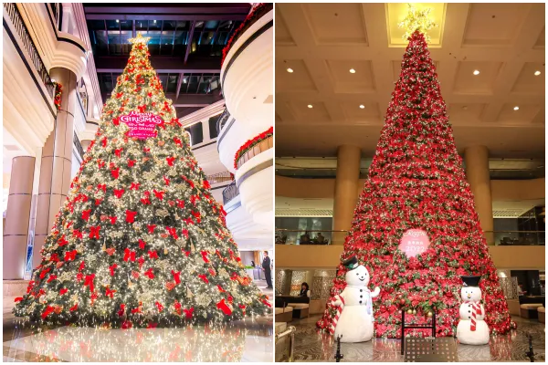 ▲君悅、晶華酒店都會在今晚點亮耶誕樹 。（資料照／業者提供）