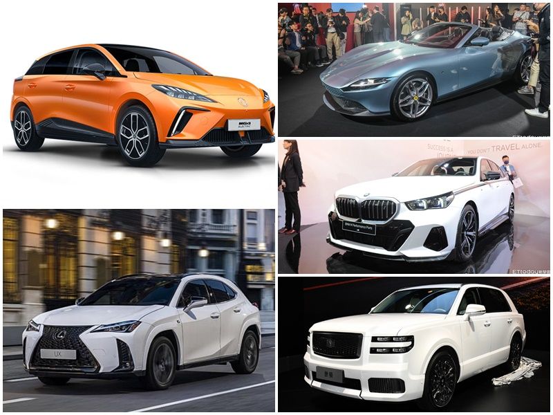 ▲MG 4台灣驚喜現身，BMW與法拉利都有台灣新車上市！（圖／翻攝自各車廠）