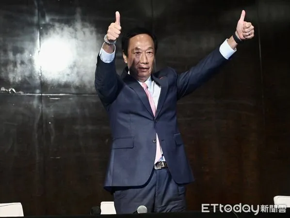 ▲ 藍白合會談現場，郭台銘。（圖／記者李毓康攝）