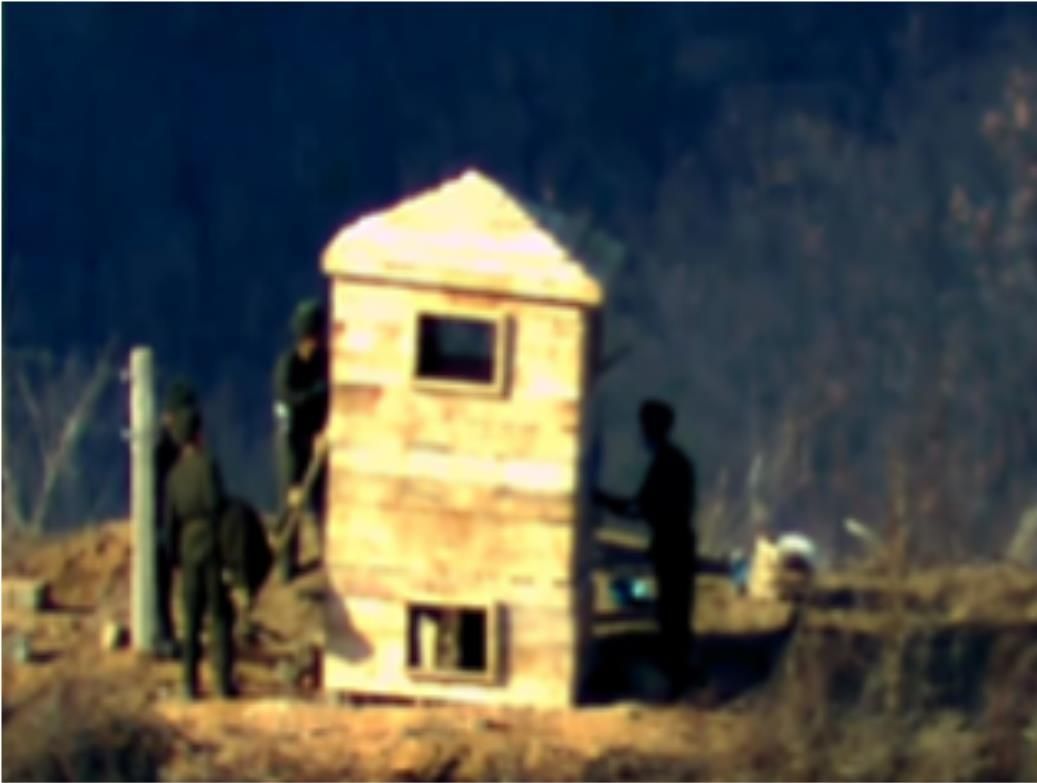 ▲▼北韓向簽署協議後所破壞的GP哨所重新派駐兵力。（圖／南韓國防部）