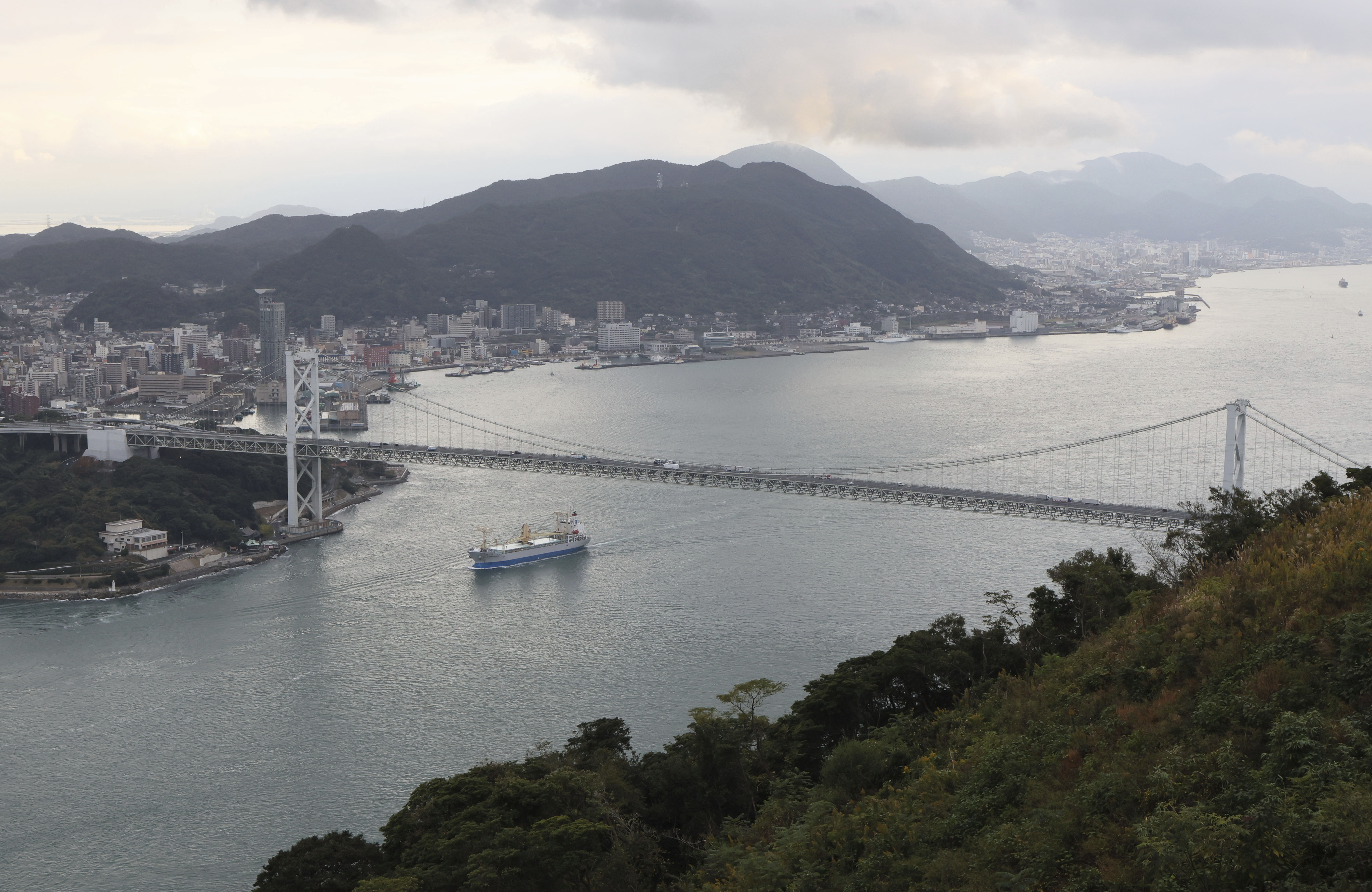 ▲▼ 圖為日本山口縣關門橋（Kanmon Bridge）。（圖／達志影像／美聯社）