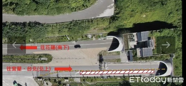 ▲施工期間南端管制點在卡南橋交通號誌處。（圖／公路局提供，下同）