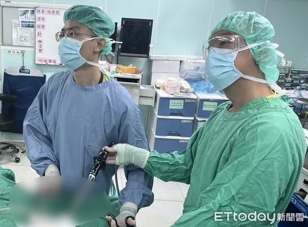 ▲衛福部南投醫院外科醫師許家榮手術示意圖。（圖／衛福部南投醫院提供）