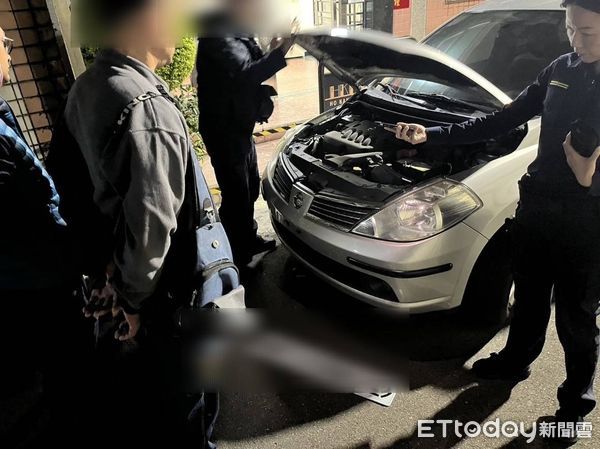 ▲▼男子的車牌被吊，於是偷取友人的事故車牌上路，台中警方5小時後在家門前逮人。（圖／民眾提供，下同）