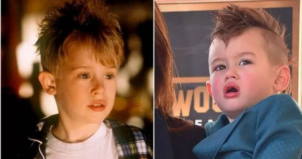 《小鬼當家》（Home Alone）男星麥考利克金（Macaulay Culkin）大兒子的長相與他童年時非常相似。（圖／翻攝自推特）