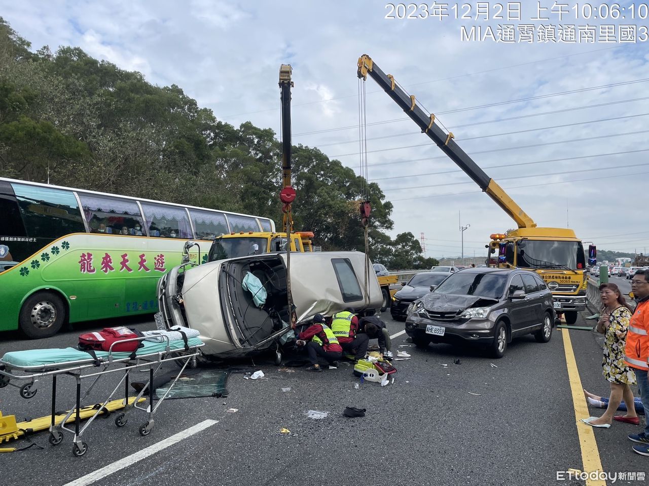 快訊／電纜線垂國道！廂型車遭「來回拉扯」畫面曝　釀1死4傷 | ETtoday社會新聞 | ETtoday新聞雲