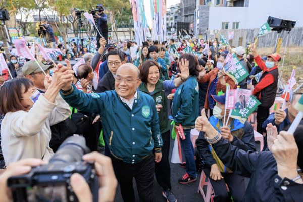 ▲▼賴清德林靜儀聯合競選總部成立大會　千人共喊「挺靜儀、破黑金」。（圖／林靜儀立委競選辦公室提供）