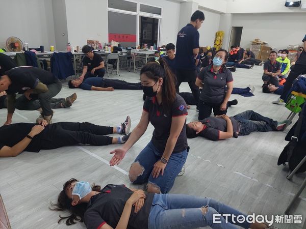 ▲台東縣消防局舉辦中級救護技術員訓練班。（圖／記者楊漢聲翻攝）
