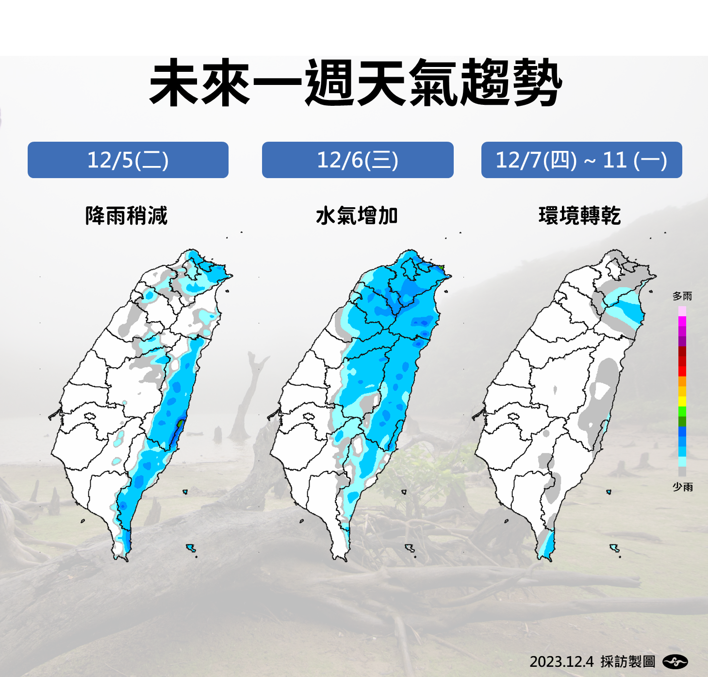 ▲▼未來天氣趨勢。（圖／氣象署）