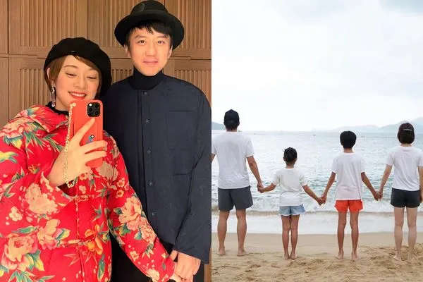 ▲▼孫儷鄧超在孩子面前抱頭痛哭。（圖／翻攝自微博／鄧超、turbosun）